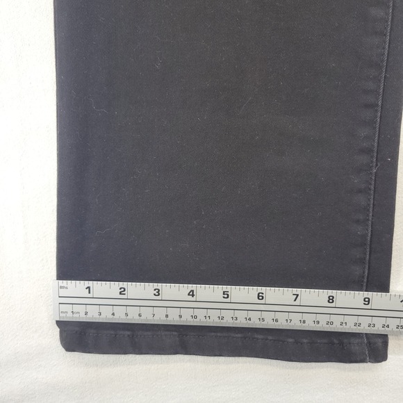 Pilcro Flare Jeans Womens 31 Black High Rise Dark Wash Denim - Picture 10 of 11